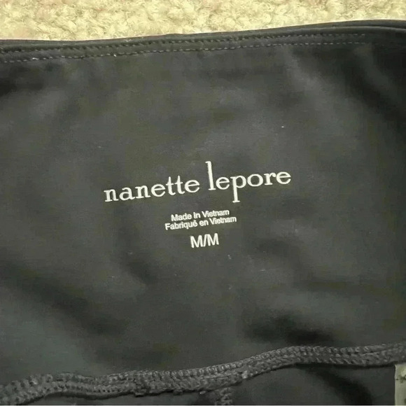 Nanette Lepore Black Mid Rise Leggings Pants Women’s Size Medium - Picture 4 of 15
